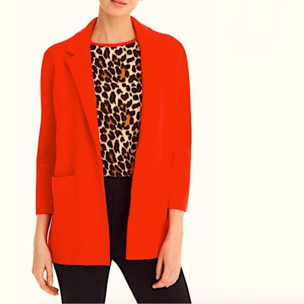 J. Crew 365 Red Sweater Blazer